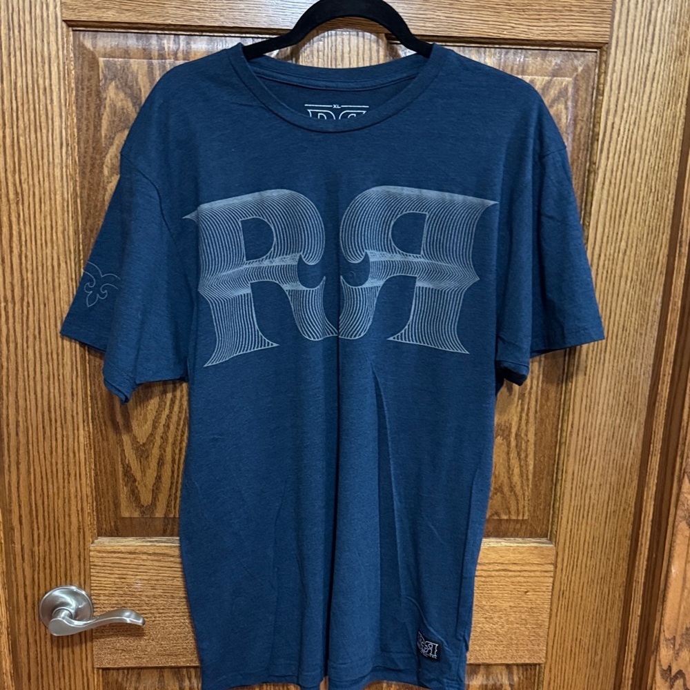 Rock Revival Navy Graphic R R Short Sleeve Tee